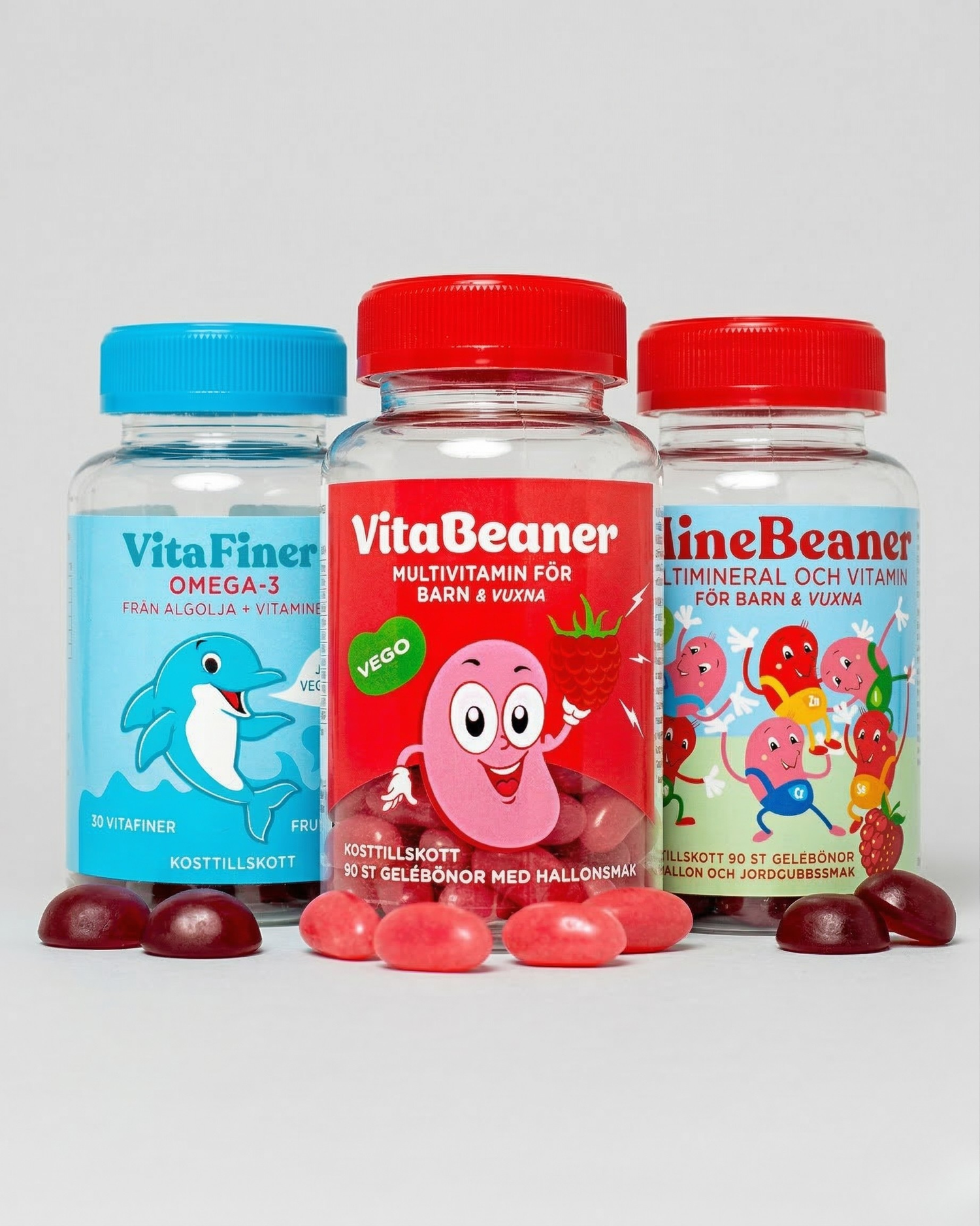 Kompletta Familjepaketet för Barn (Multivitamin, Mineraler och Omega-3)