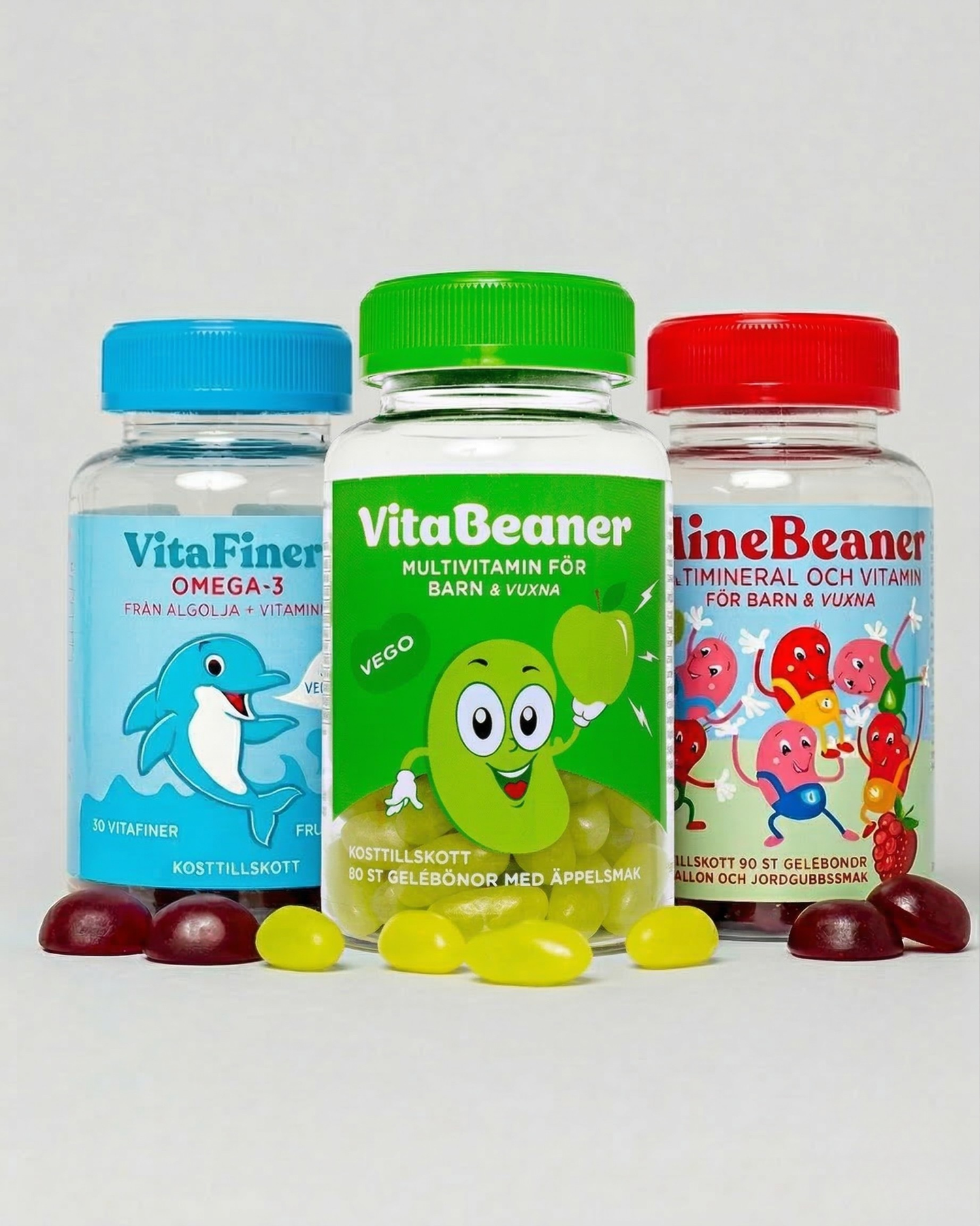 Kompletta Familjepaketet för Barn (Multivitamin, Mineraler och Omega-3)